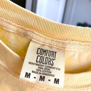 Gender neutral light yellow classic T shirt